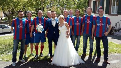 Foto zur Meldung: Fussball - Hochzeit bei AH-Spieler Marco Thurau