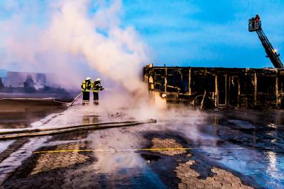 Bild der Meldung: Erneuter Brand auf dem Betriebsgelände von RegioBus