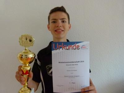 Foto zur Meldung: David Schmidt-Weigand gewinnt Kreiseinzelmeisterschaften