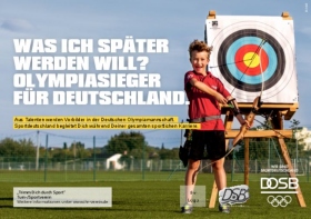 Foto zur Meldung: Sportdeutschland mit neuem Bogensport-Nachwuchs-Motiv