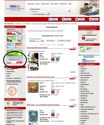 Foto zur Meldung: Weihnachten bei der Onleihe