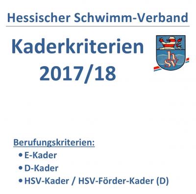 HSV Kaderkriterien Saison 2017-2018