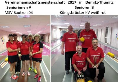 Sieger VMMS Seniorinnen A und Senioren B 2017