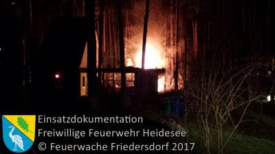 Einsatz 152/2017 | Sauna in Vollbrand | Bindow Urselweg (Bild vergrößern)