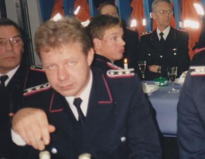 Michael Stock 1996 bei der Einweihung des Feuerwehrgerätehauses