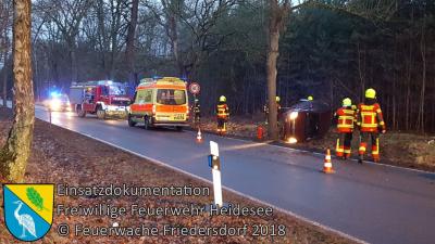 Einsatz 11/2018 | PKW in Graben | L40 OV Bindow - Friedersdorf (Bild vergrößern)