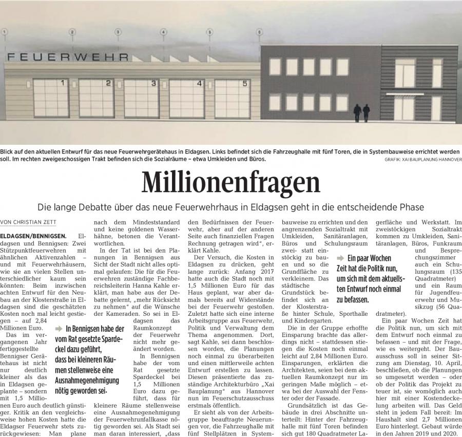 Vorschaubild der Meldung: Das neue Gerätehaus für Eldagsen