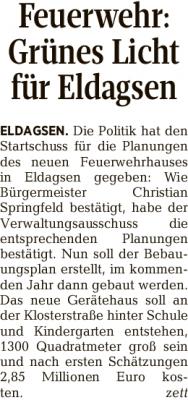 Bild der Meldung: Feuerwehr: Grünes Licht für Eldagsen