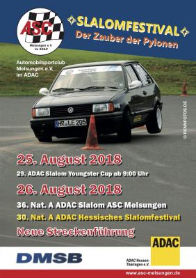 Infos zum Auto-Slalom Wochenende des ASC Melsungen online!