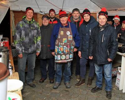 Foto: Crew des ESV auf dem Nikolausmarkt 2018 Foto zur Meldung: Rückblick auf den Eilslebener Nikolausmarkt