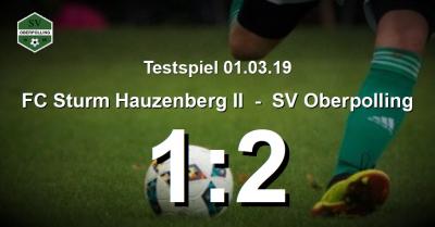 FC Sturm Hauzenberg II gegen SV Oberpolling
