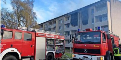 Foto zur Meldung: Alarm wegen Explosion: Wohnungen in Kyritz ausgebrannt