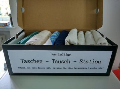 Nachhaltige Taschen-Tausch-Station