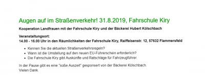 Foto zur Meldung: Augen auf im Straßenverkehr! Freiwilligentag Verbandsgemeinde Flammersfeld Foto zur Meldung: Augen auf im Straßenverkehr! Freiwilligentag Verbandsgemeinde Flammersfeld