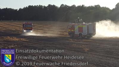 Einsatz 71/2019 | 3ha Getreidefeldbrand | Spreenhagen (LOS) Hauptstraße (Bild vergrößern)