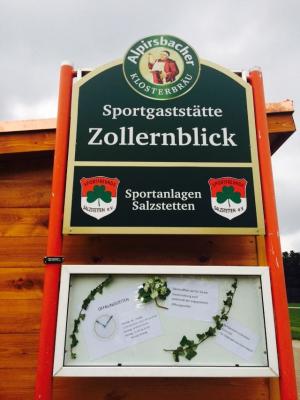 Zollernblick - Sportgaststätte wegen Umbaumaßnahmen geschlossen (Bild vergrößern)