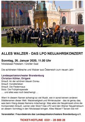 Alles Walzer mit dem Landespolizeiorchester Brandenburg