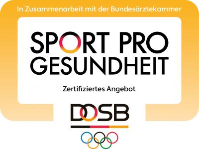 Logo vom DOSB Sport Pro Gesundheit