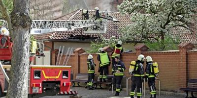 Foto zur Meldung: Feuer im Kyritzer Stadzentrum