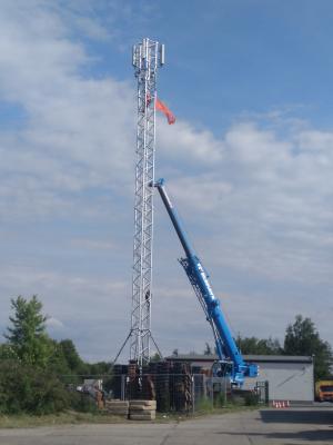 Bild der Meldung: Mobilfunkturm aufgebaut