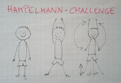Foto zur Meldung: Hampelmann-Challenge mit bemerkenswerten Leistungen