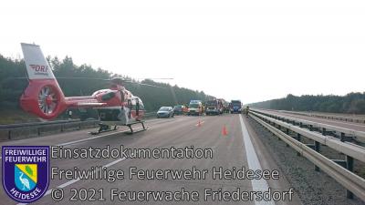 Einsatz 18/2021 | Person überfahren | BAB 12 AS Friedersdorf - AS Storkow (Bild vergrößern)