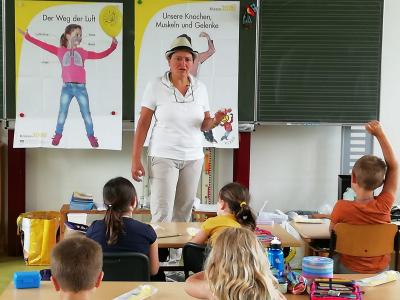 Foto zur Meldung: Klasse 2000 an der Grundschule Hollstadt-Wollbach