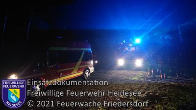Einsatz 52/2021 | Personensuche im Waldgebiet | Friedersdorf Straße Nr. 2 (Bild vergrößern)