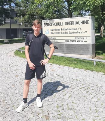 Foto zur Meldung: Jugendabteilung - Tim Männer zur Sichtung der Bayernauswahl in Oberhaching