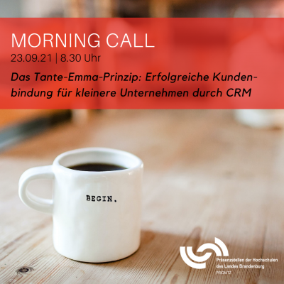 Vorschaubild zur Meldung: Morning Call am 23. September: "Das Tante-Emma-Prinzip"