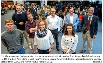 Podiumsdiskussion zur Bundestagswahl