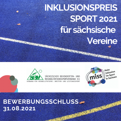 Foto zur Meldung: Inklusionspreis Sport 2021 für sächsische Vereine (SH-NEWS 2021/067 vom 06.08.2021)