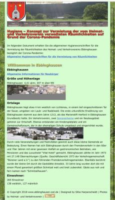 Meldung: Neue Homepage www.ebbinghausen-owl.de
