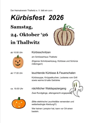 24.10.2026 Kürbisfest