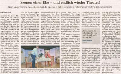 Vorschaubild zur Meldung: Schleswiger Nachrichten - Premiere Fröhstück bi Kellermanns