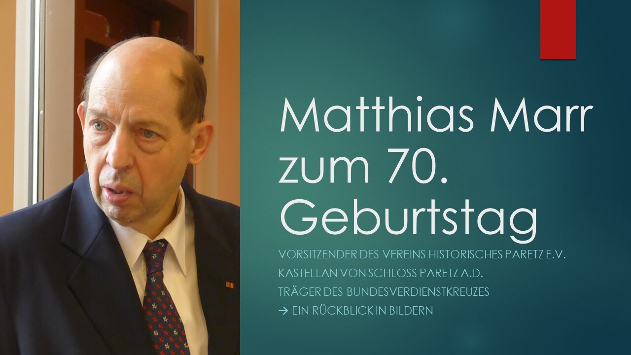 Foto zur Meldung: Großer Geburtstag: Matthias Marr wurde 70