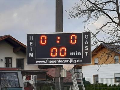 Bild der Meldung: SV Oberpolling erhält eine Ergebnis-Anzeigetafel