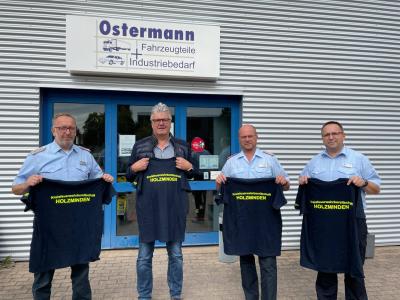 Firma Ostermann aus Holzminden bedankt sich bei der Kreisfeuerwehrbereitschaft Holzminden 