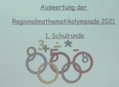 Foto zur Meldung: Auswertung der regionalen Mathematikolympiade ...