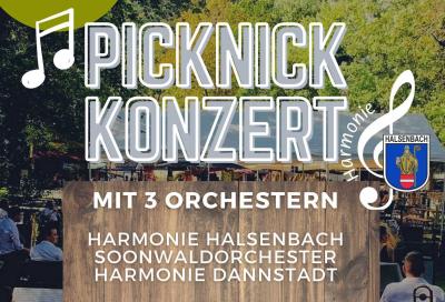 „Harmonie“ Halsenbach gibt Picknick-Konzert mit zwei befreundeten Vereinen (Bild vergrößern)