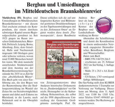 Buch Prof. Berkner Quelle: KURIER 09.04.2022