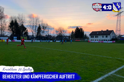 20. Spieltag KK: Kickers Selb II - FC Vorwärts II 4:0