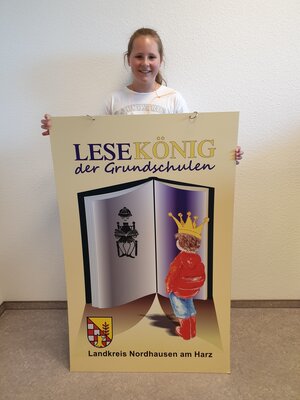 Alia wird Lesekönigin des Landkreises Nordhausen