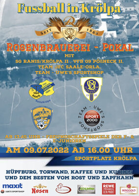 Fußballfest in Krölpa am 9. Juli 2022