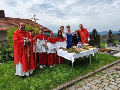 Foto zur Meldung: Pfingstaktion in der Pfarrei Moosbach
