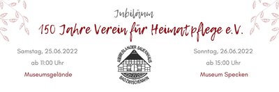 150 Jahre Verein für Heimatpflege e.V.