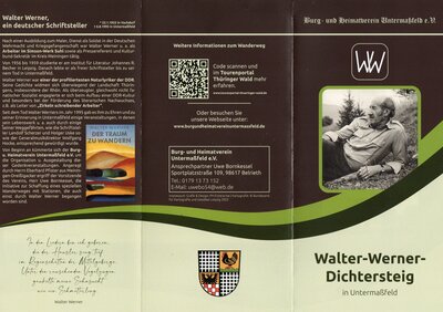 Neuer Flyer zum Walter-Werner Dichtersteig erschienen