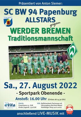 Werder Bremen Traditionsmannschaft im Sportpark (Bild vergrößern)