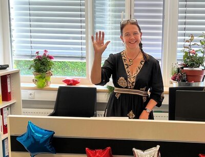 Schulsekretärin Kerstin Engelmann verabschiedet