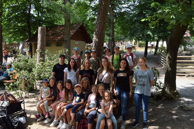 Ausflug des Kinder- und Jugendchores zum Tierpark nach Sommerhausen